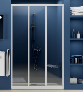 Душевая дверь Ravak Supernova ASDP3-130 00VJ0102Z1 Transparent профиль белый